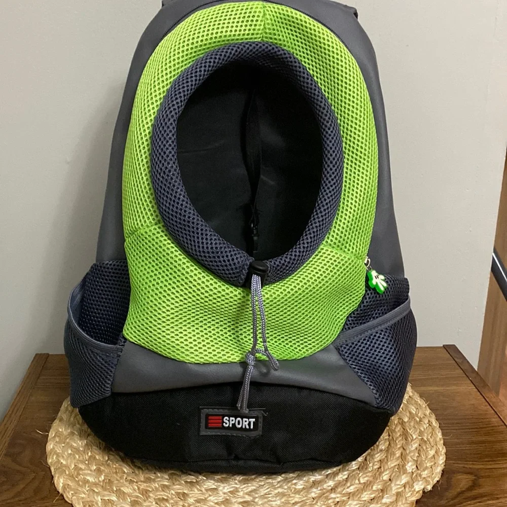 Sport pet carrier breathable double shoulder small-medium dog Backpack